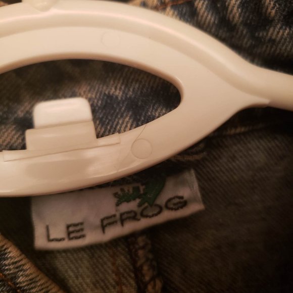 vintage Le Frog 80's Jean Jacket with military buttons - Picture 4 of 4